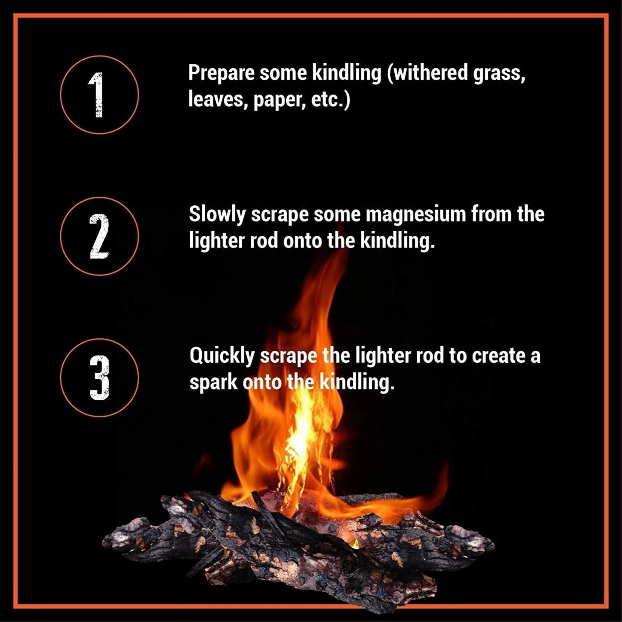 Unleash Your Outdoor Adventure with the Jumbo 1/2" X 5" Ferrocerium Fire Starter Kit - Handcrafted Bushcraft Essential for Ultimate Survival