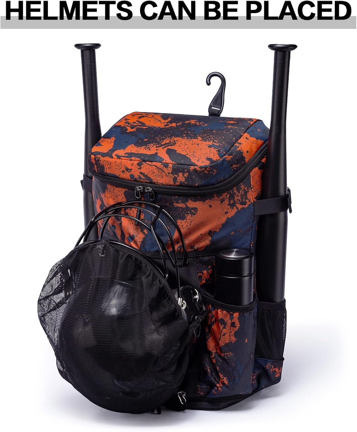 Ultimate Lightweight Baseball Backpack with Bat Holders & Fence Hook - The Perfect Gear Bag for Coaches, Catchers, and Youth Players with Dedicated Shoe Compartment