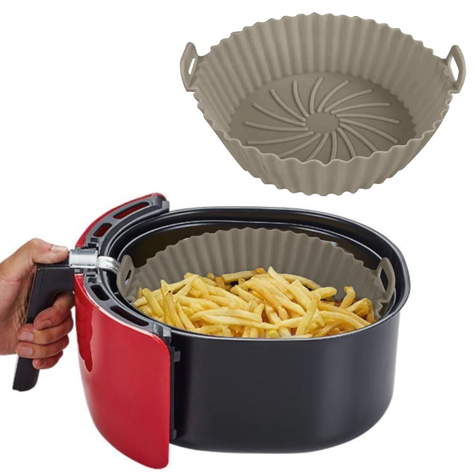 Unleash Culinary Creativity with Wqqzjj Air Fryer Silicone Pot & Baking Pan - Your Essential Kitchen Companion for Holiday Savings!