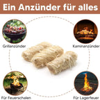 Natural Fire Starter Sticks - 30/100 Pcs Eco-Friendly Wax Wood for Effortless BBQ, Fireplace, and Charcoal Ignition