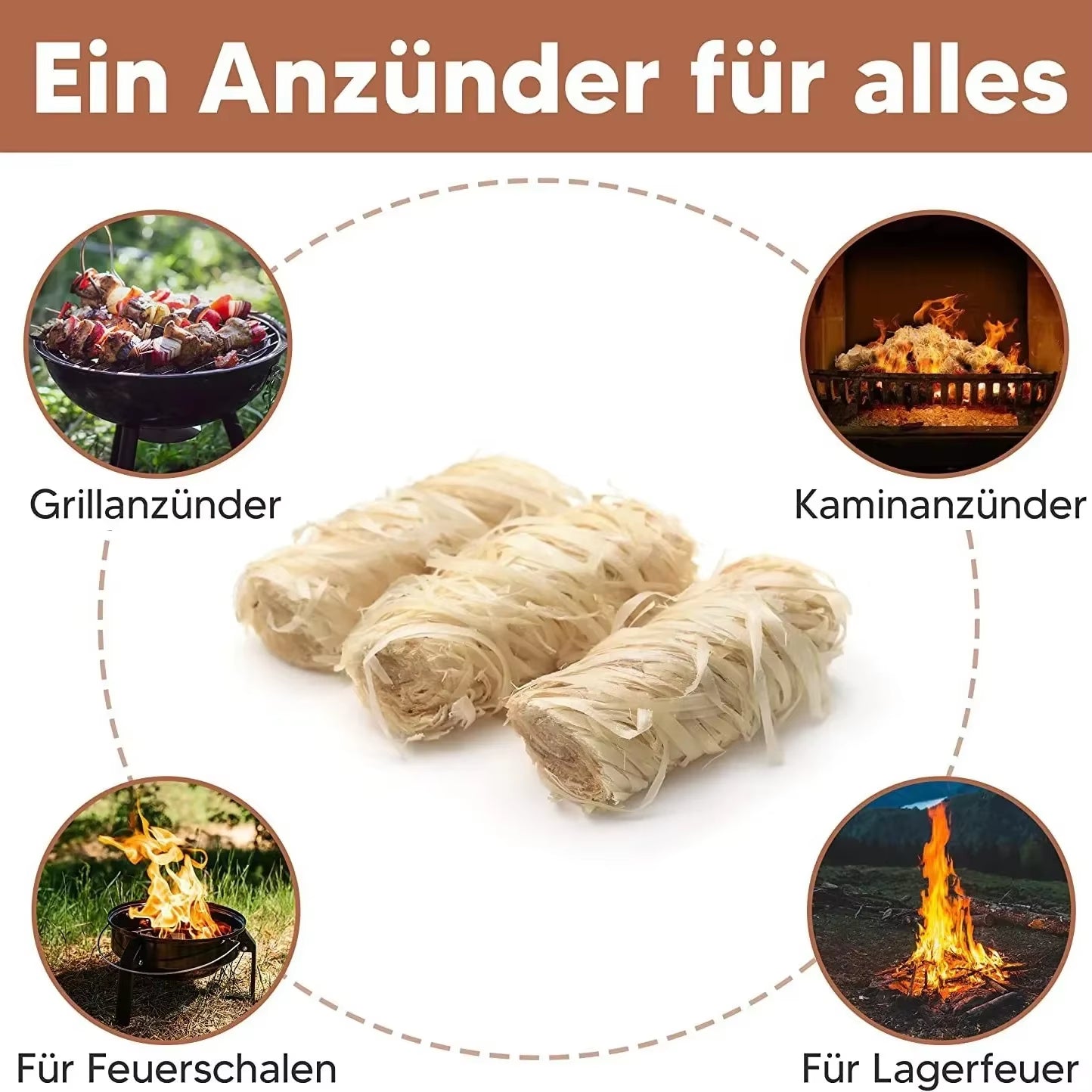 Natural Fire Starter Sticks - 30/100 Pcs Eco-Friendly Wax Wood for Effortless BBQ, Fireplace, and Charcoal Ignition