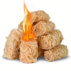 Natural Fire Starter Sticks - 30/100 Pcs Eco-Friendly Wax Wood for Effortless BBQ, Fireplace, and Charcoal Ignition