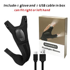 Illuminate Your Adventures with Rechargeable LED Flashlight Gloves - The Ultimate Gift for Dads, Boyfriends, and Husbands - Perfect for Fishing, Camping, and DIY Repairs!