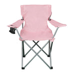 Ultimate Comfort Blue Quad Folding Camp Chair with Built-In Cup Holder for Outdoor Adventures