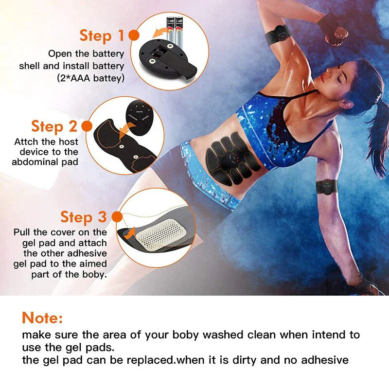Revolutionary EMS Abdominal Muscle Toning Trainer - Achieve Your Fitness Goals Anytime, Anywhere!