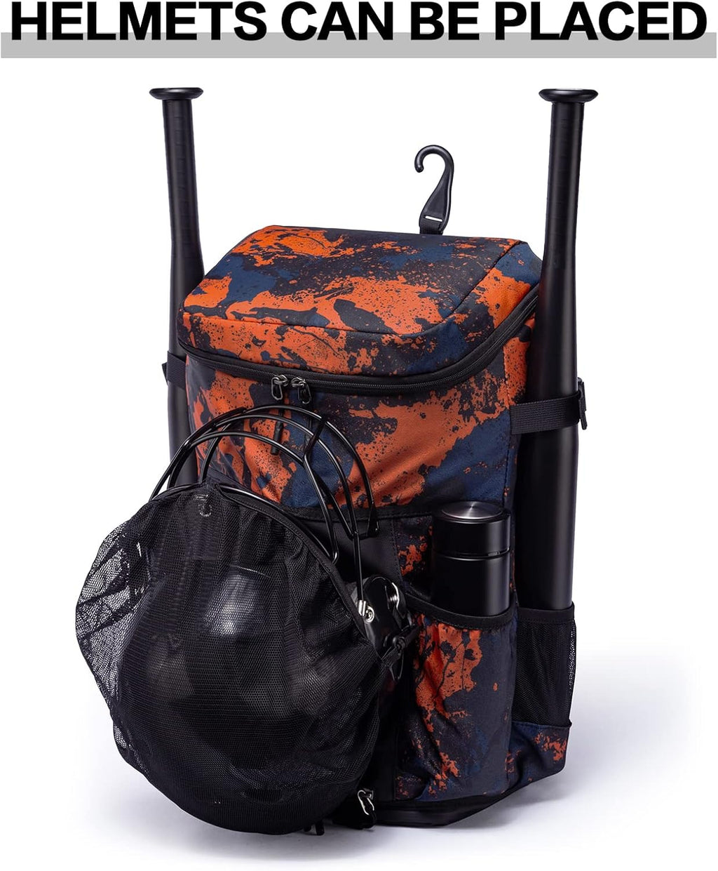 Ultimate Lightweight Baseball Backpack with Bat Holders & Fence Hook - The Perfect Gear Bag for Coaches, Catchers, and Youth Players with Dedicated Shoe Compartment