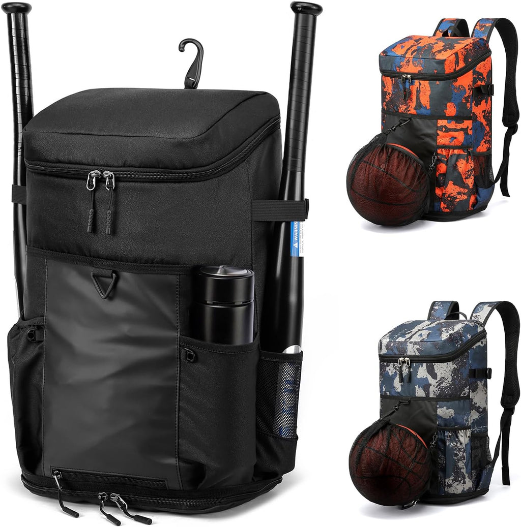 Ultimate Lightweight Baseball Backpack with Bat Holders & Fence Hook - The Perfect Gear Bag for Coaches, Catchers, and Youth Players with Dedicated Shoe Compartment