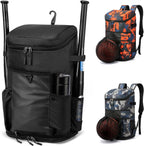 Ultimate Lightweight Baseball Backpack with Bat Holders & Fence Hook - The Perfect Gear Bag for Coaches, Catchers, and Youth Players with Dedicated Shoe Compartment