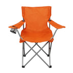 Ultimate Comfort Blue Quad Folding Camp Chair with Built-In Cup Holder for Outdoor Adventures