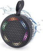 Dive into Music: The Ultimate Waterproof Mini Bluetooth Speaker with LED Lights for Showers, Hiking, and Biking!