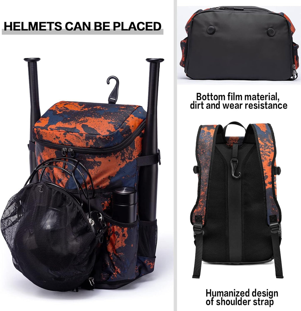 Ultimate Lightweight Baseball Backpack with Bat Holders & Fence Hook - The Perfect Gear Bag for Coaches, Catchers, and Youth Players with Dedicated Shoe Compartment
