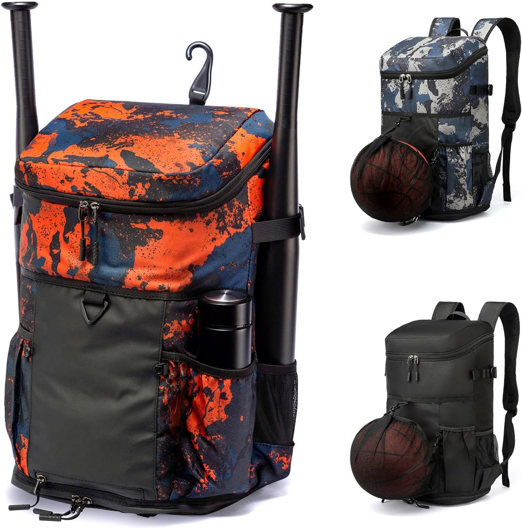 Ultimate Lightweight Baseball Backpack with Bat Holders & Fence Hook - The Perfect Gear Bag for Coaches, Catchers, and Youth Players with Dedicated Shoe Compartment